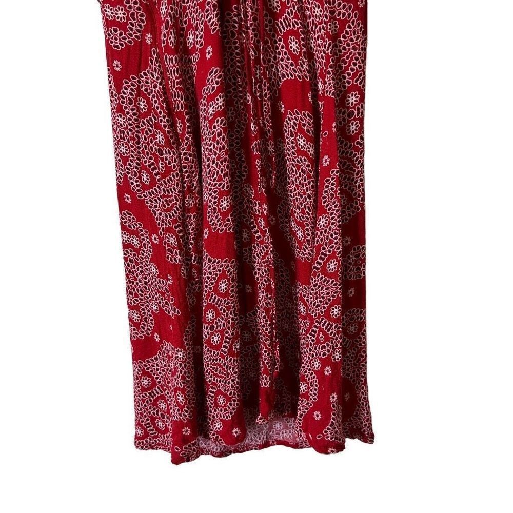 Red Patterned Mini Dress - Picture 10 of 15